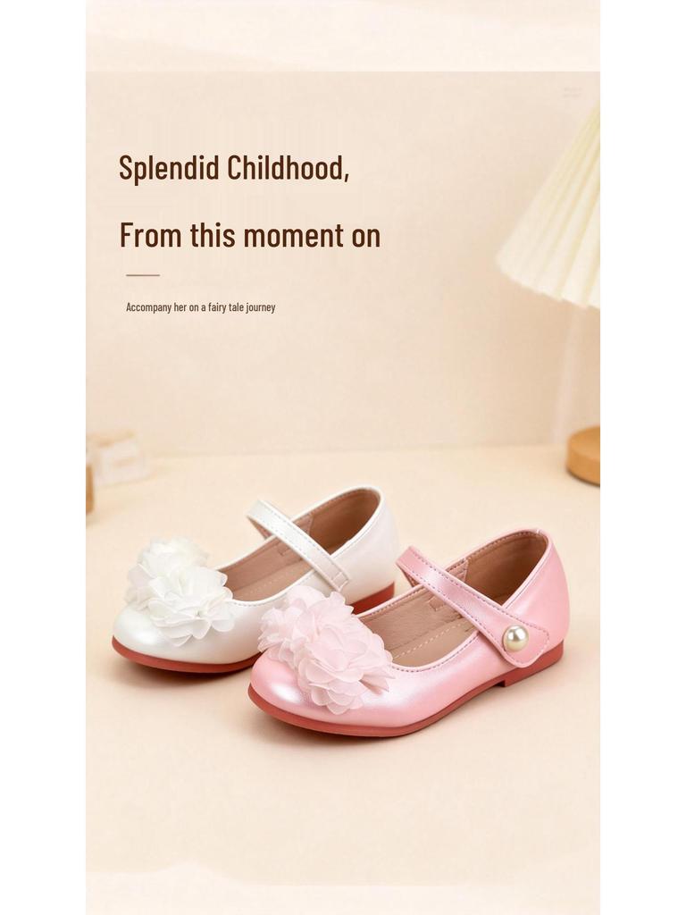 Scarpe Basse in Pelle Morbida per Bambine Primavera 2026 per Bambini Piccoli e Grandi