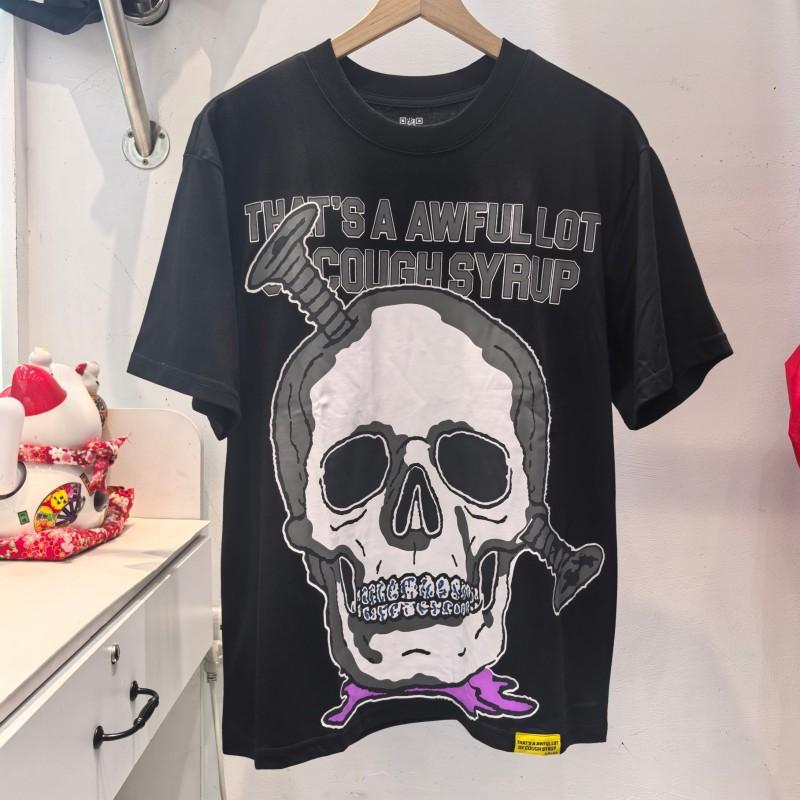Premium 100% Cotton Crew Neck Short Sleeve T-Shirt Men Loose Fit Casual Print Tee 2025