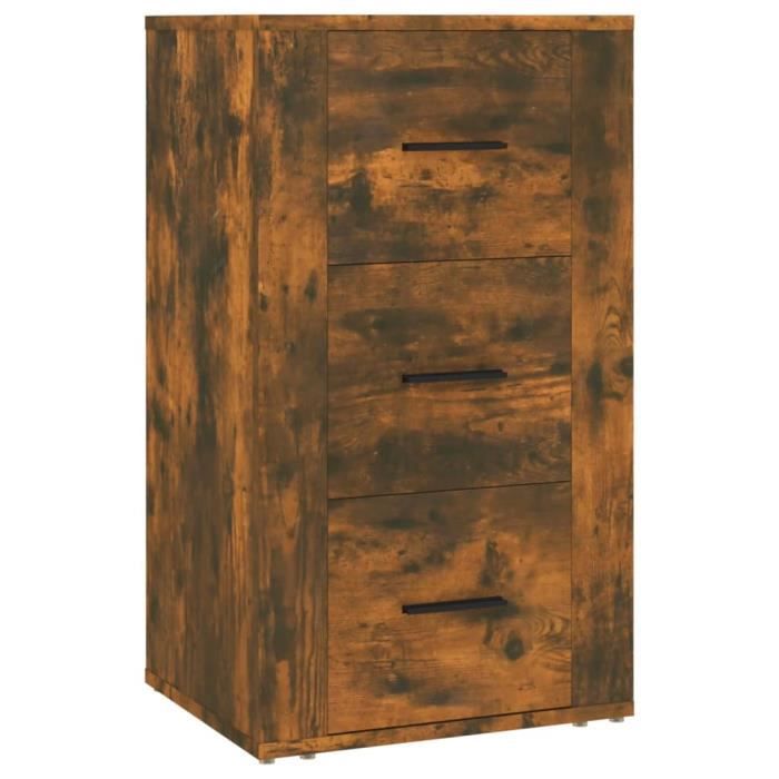 819425 vidaXL Buffet Smoked Oak 40x33x70 Cm Engineered Wood