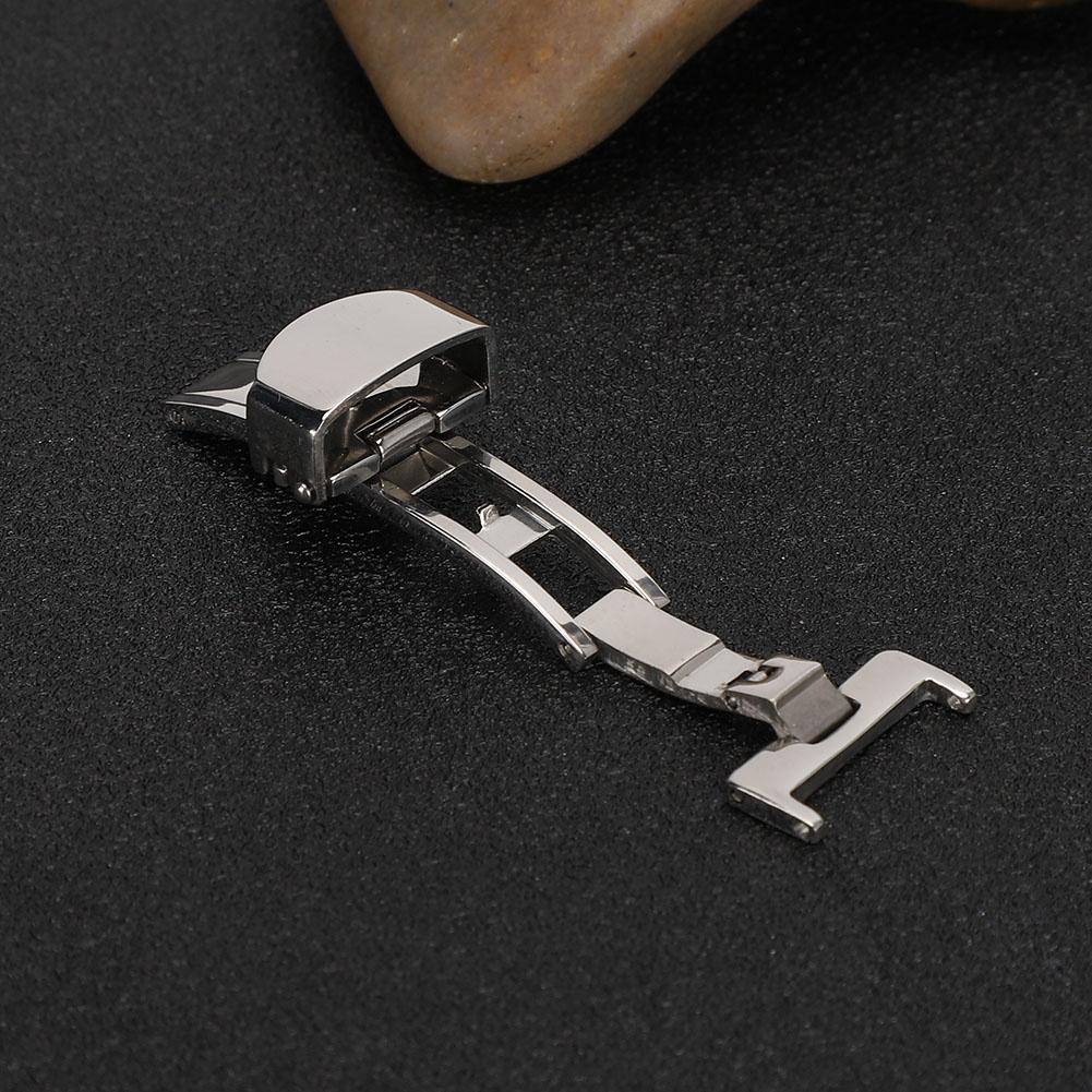 Stainless Steel Wear Resistant Watchband Buckle Watch Strap Clasp Replacement Accessory(14MM )