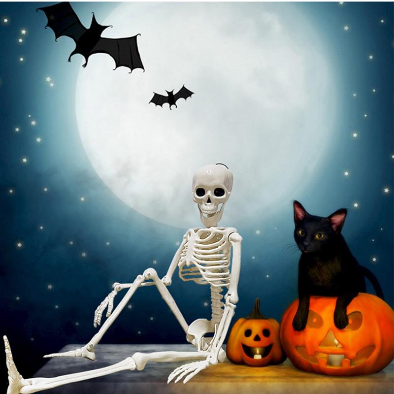 1 stk God Halloween Modellering Humanoid Skjelett Dekorative Rekvisitter Hjemsøkt Hus Hjem Soverom Balkong Dekorasjon Fest DIY Forsyninger