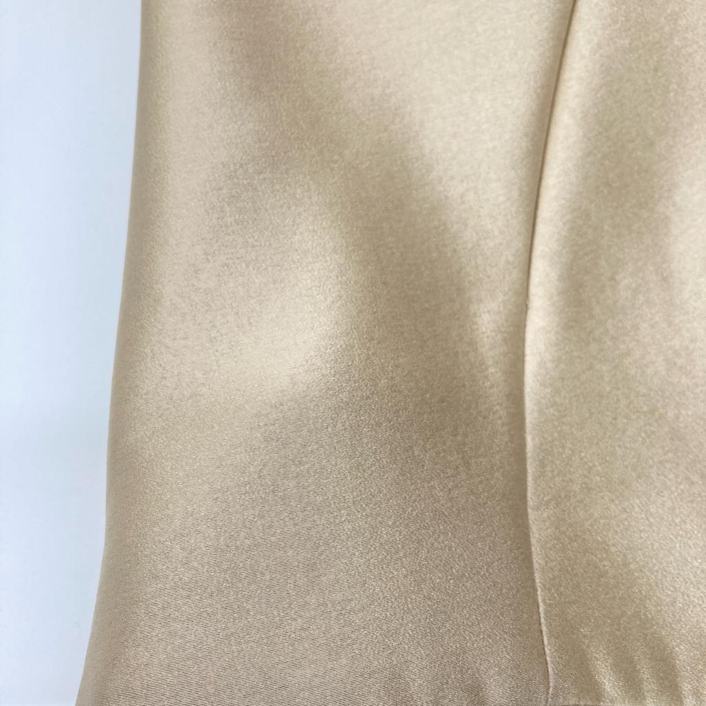 Mila Schoen 500-31103 Beige Silky Double Cross Bonding Coat coat 42 beigeUsed