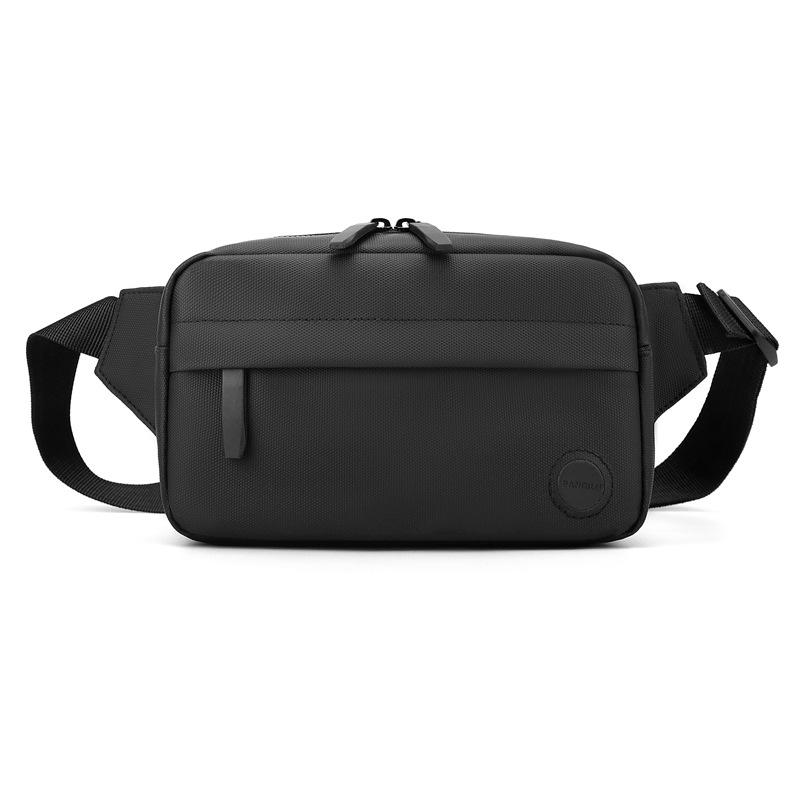 Men's diagonal span chest bag contrasting color shoulder bag outdoor leisure high-end fanny pack men's trendy brand