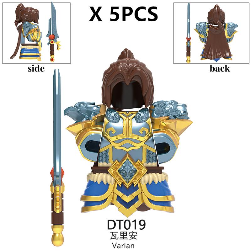 medieval Warcraft Strom Guard Featuring Arthas Accessories Scenes Building Blocks Figures Toy for Children Gifts DT8902 DT8904