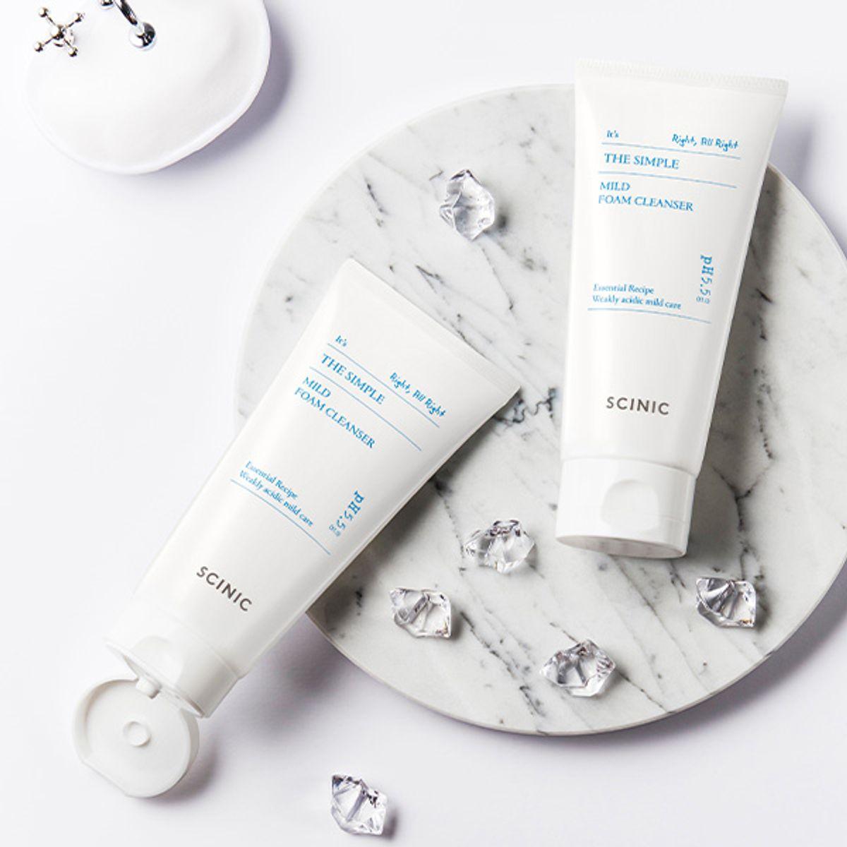 The Simple Mild Acidic Foam Cleanser 120ml (2 pieces)