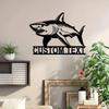 Great White Shark Metal Wall Art, Metal Shark Sign for Nursery, Ocean Animal Metal Decor, Jaws Metal Wall Hanging, Beach Theme Metal Art