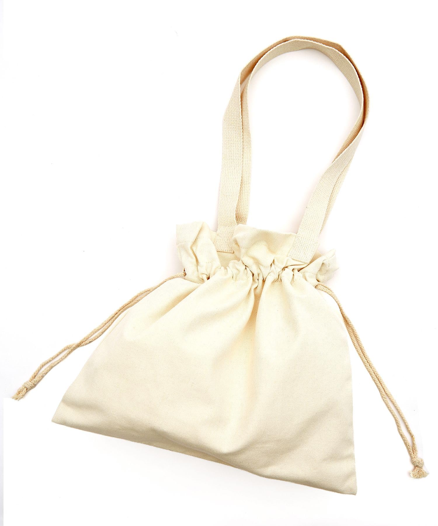 

an meets zakka drawstring bag for women and men ivory [Ankorok] bag/tote