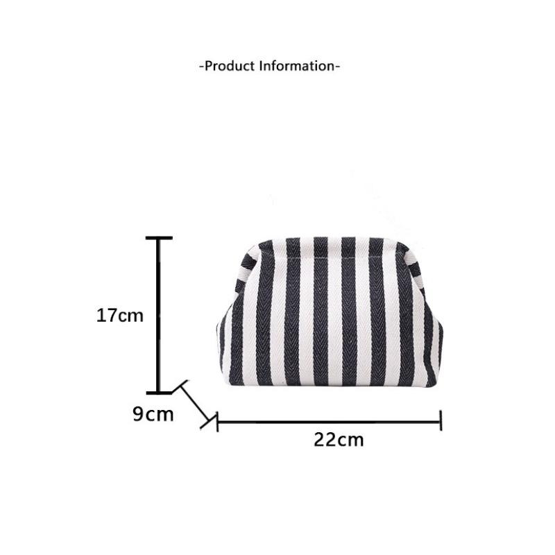 New Make Up Bag Summer Woven Crochet Purses Beach Clutch Handbags Hobo Casual Bag Ruched Cloud Purse for Women