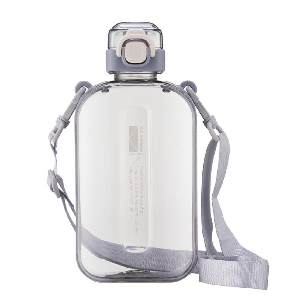 Large Capacity Sport Water Bottle Flat Square Outdoor Drinking Bottle Travel Cup Kettle  Camping