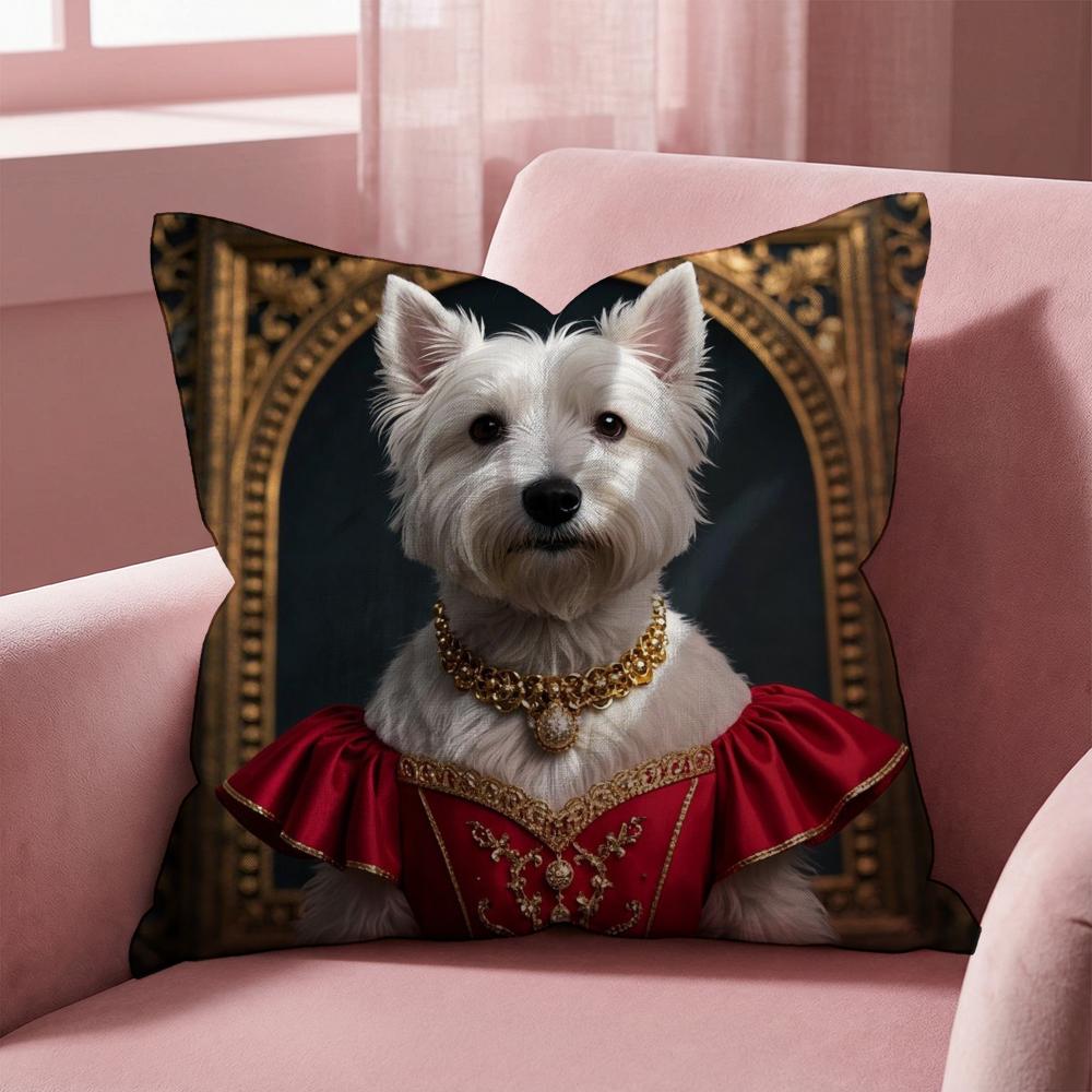 West Highland White Terrier Kissenbezug Mehrzweck-Kissenbezug für Zuhause & Auto - Wendbar, Weich & Strapazierfähig für den täglichen Gebrauch