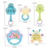 Rattling 6/8/10pc/Set Cartoon Montessori Toys Teething Kids Educational Crib Mobiles Baby Toy