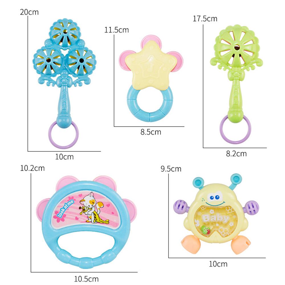Rattling 6/8/10pc/Set Cartoon Montessori Toys Teething Kids Educational Crib Mobiles Baby Toy