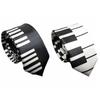 Skinny Men Tie Black Music Tie Classic Piano Necktie  Men
