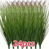 24pcs Artificial Greenery - Faux Shrubs, Wheatgrass, and Tall Grasses for Indoor/Outdoor Decor - No Container Included, Faux Greenery Deco