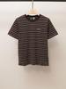 High-end Women's Striped Round Neck Slimming Casual T-shirt