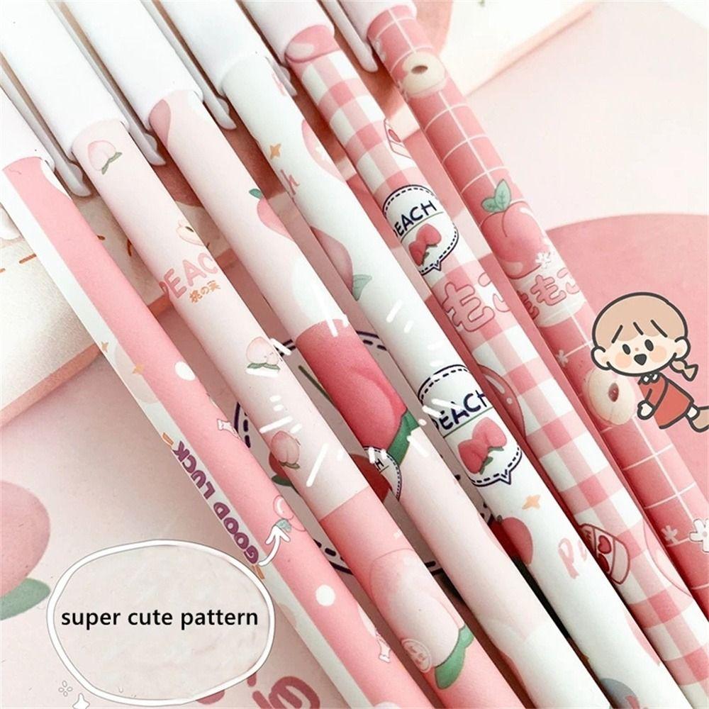 Press Pen 0.5mm Cartoons Washable Handle Student Pen Neutral Erasable Pen Gel Pens Erasable Pen