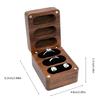 Raffinierte Ringbox aus Walnussholz Stilvoller Schmuckorganisator Elegante Brautaccessoires Präsentationsständer Hochzeitsgeschenke