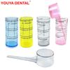 Cucchiaio Alginato Dentale in Plastica Tazze Misurino Mescolatori Strumenti per Miscela in Polvere Materiale per Impronte Strumenti Mixer per Rilevamento Laboratorio Odontoiatrico