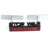 1Pc 3D Metal Stop War Edition Logo Car Front Grille Badge Side Fender Rear Trunk Emblem Sticker Decal