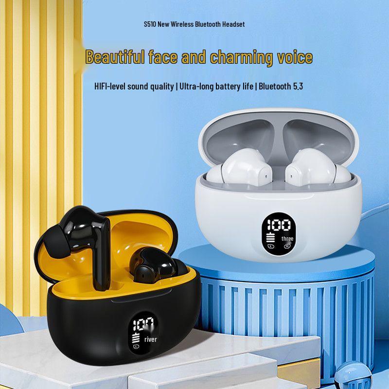 W895 Wireless Bluetooth Headset: High-Quality Sound, Long Battery Life, In-Ear Universal Gaming Headset with Digital Display