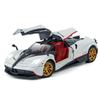 Pagani Chinese Dragon Metal Car Model 1:24 White Opening Doors