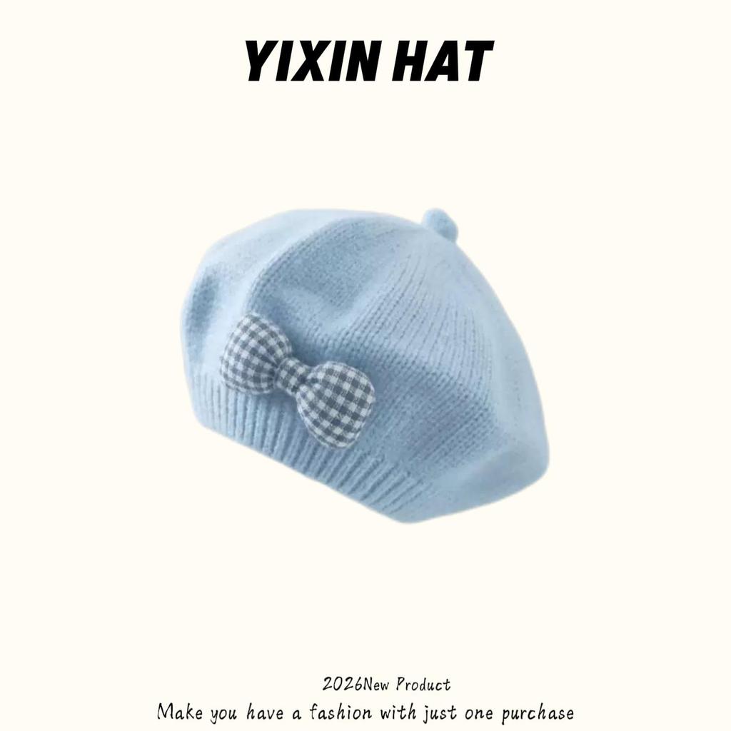 Infant Spring & Autumn Wool Beret - Cute Flower Knit Hat for Boys & Girls