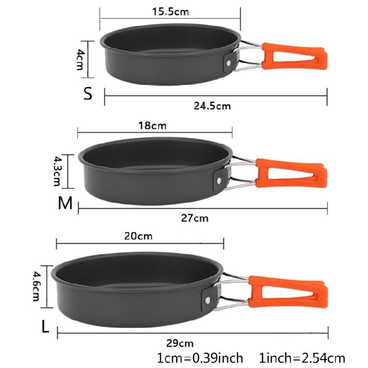 Frying Pan Non-stick Skillets Cookware Outdoor Cooking Pan with Storage Pouch
