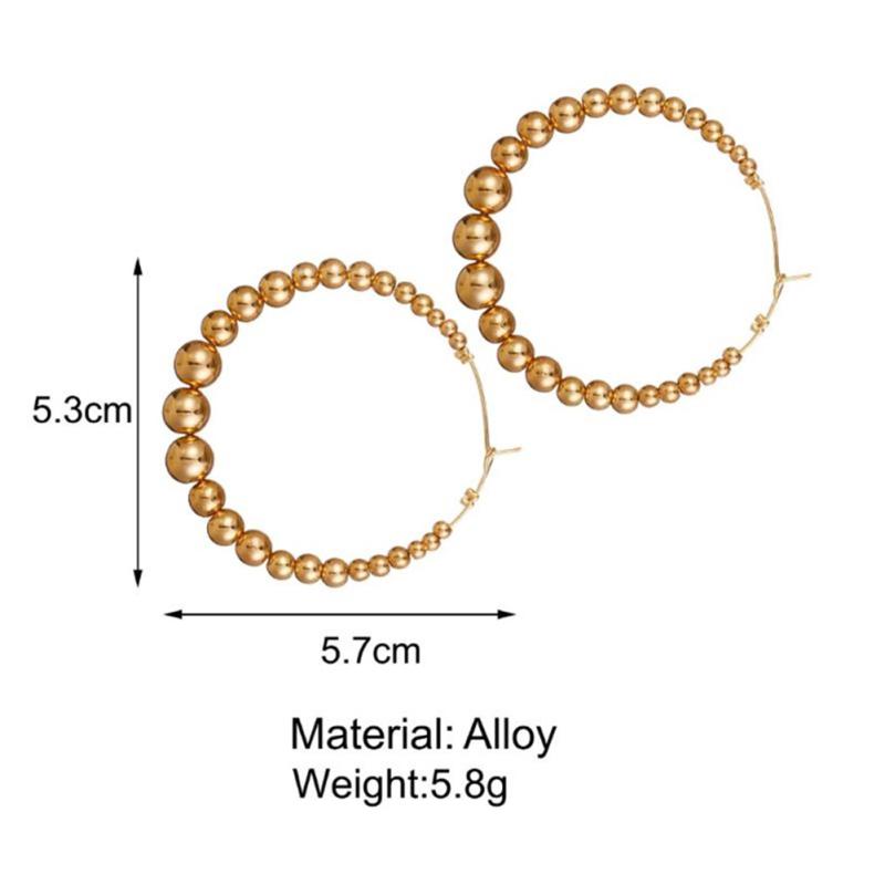 RUI RUI YU 1 perechi de cercei pentru bărbați și femei, din aliaj, în stil retro, cercei în formă de C exagerati