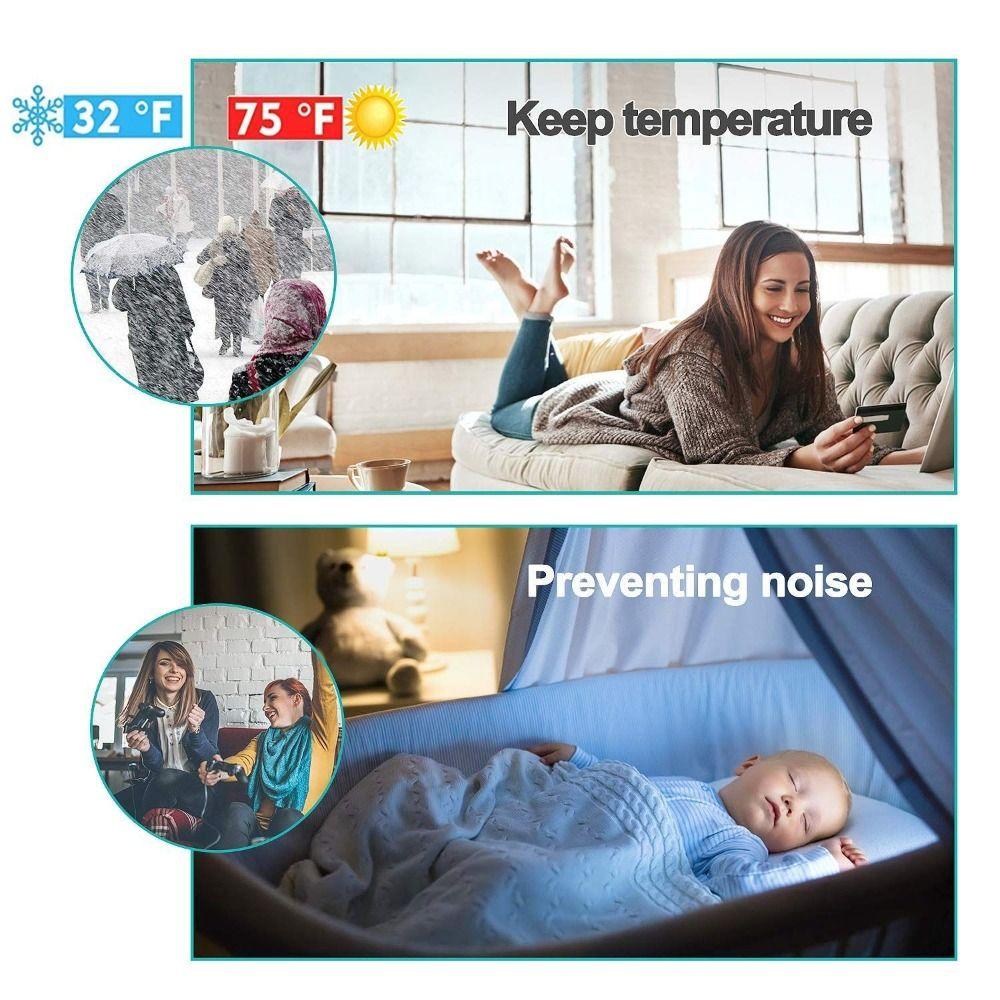 Door Window Blocker Soundproof Strip Sealing Tape Weatherstrip Dust Strip Seal Strip Draft Stopper