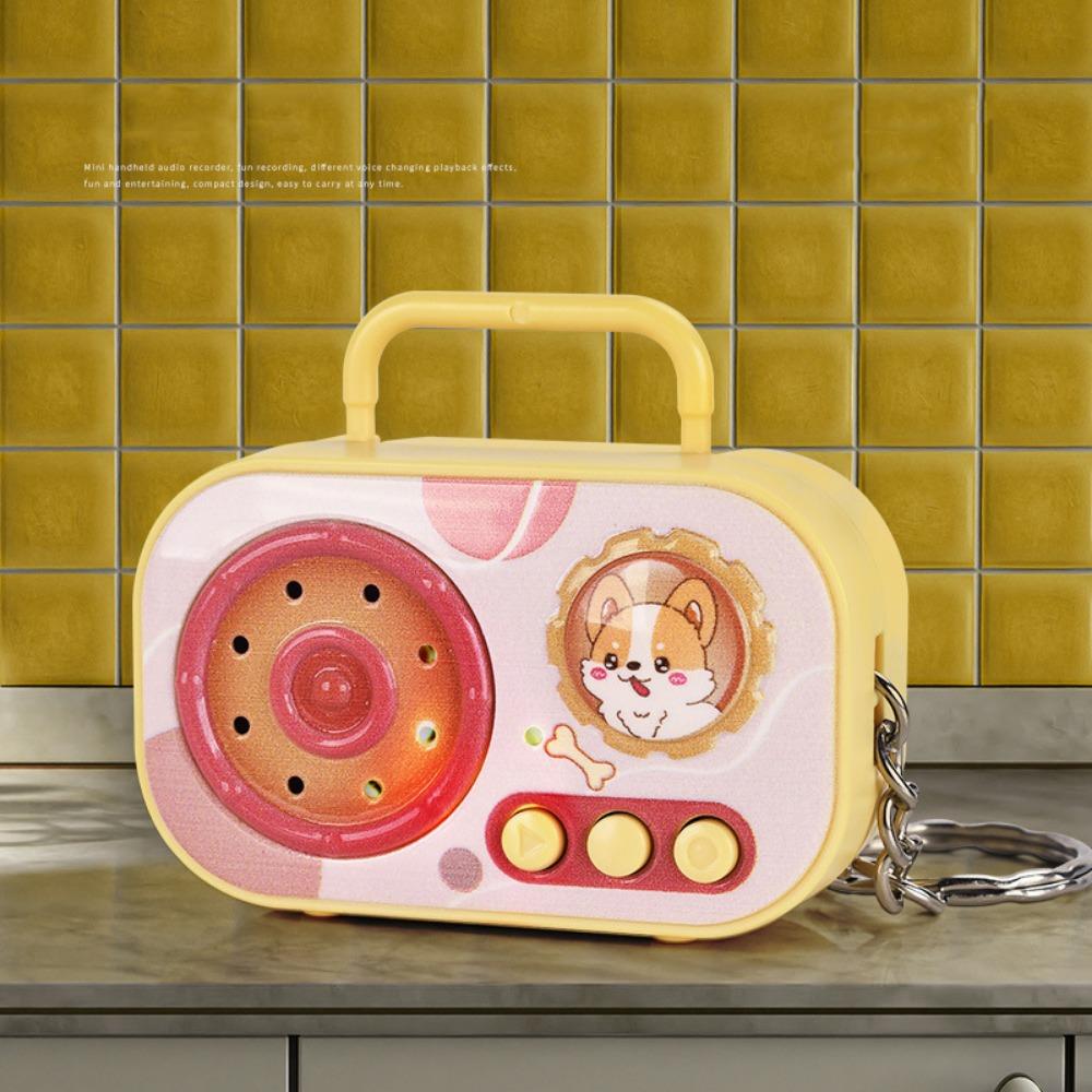 Multi-color Recorder Keychain Cartoon Animal Bag Ornament Creative Recorder Key Chain  Gift