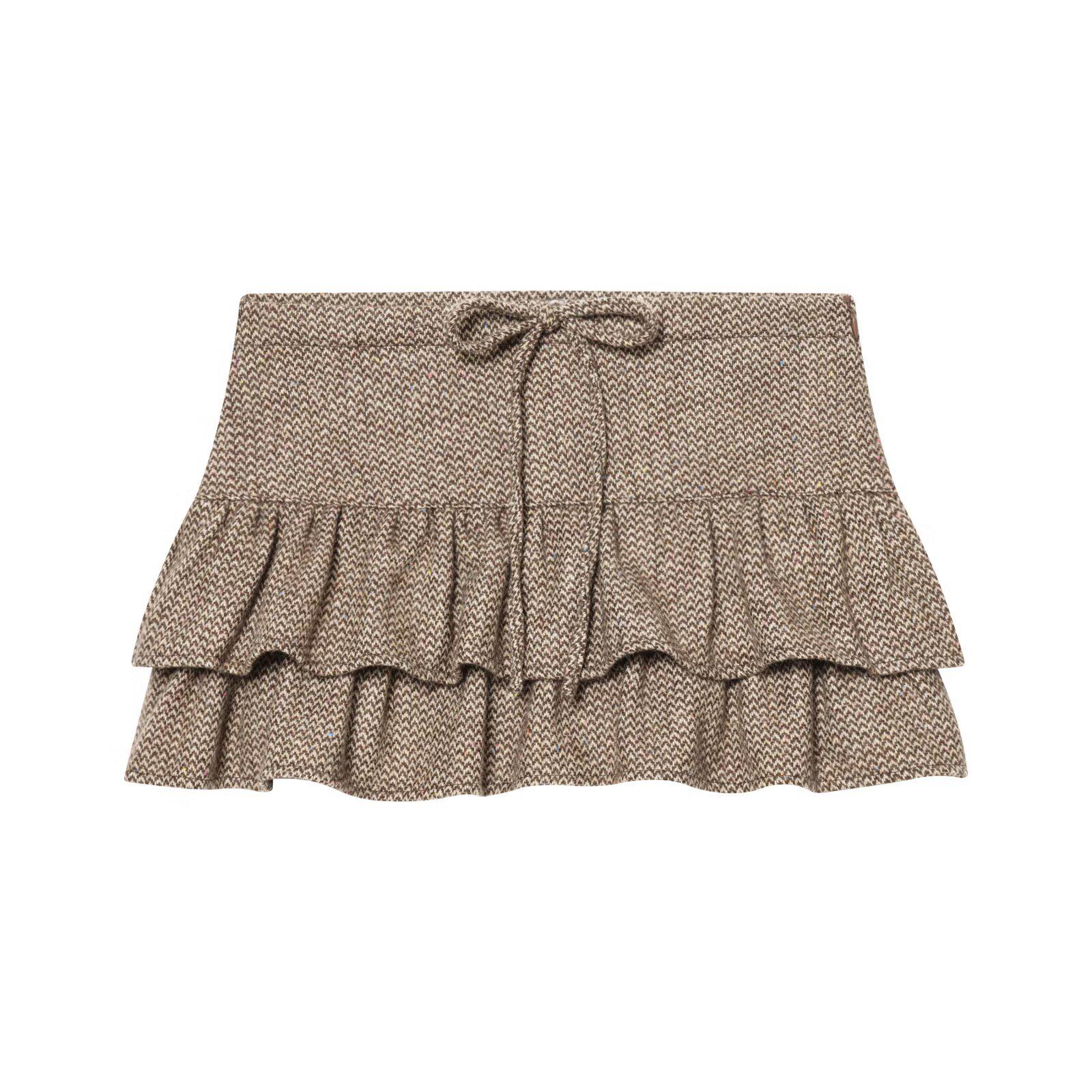 

Autumn New European & American Style Herringbone Twill Jacket Coat with Skirt Pants M