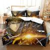 Anime One-Punch Man Saitama Beding Set 3D Printed Suitable for Bedrom Soft Duvet Cover Set With Pilowcases Children Kids Home Textile