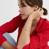 Hollow Open Cuff Bracelet Titanium Steel Gold Plated Jewelry Minimalist Womens Fashion Accessory