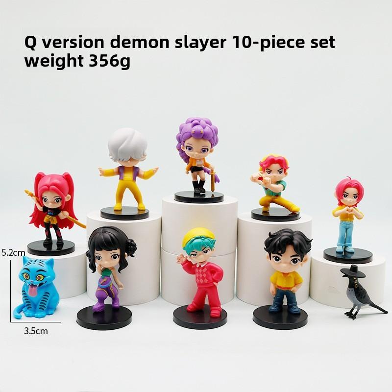 Witch Hunters K-Pop Mira Rumi Big Head Q Edition Figure Model Blind Box Tide Play Doll Ornament