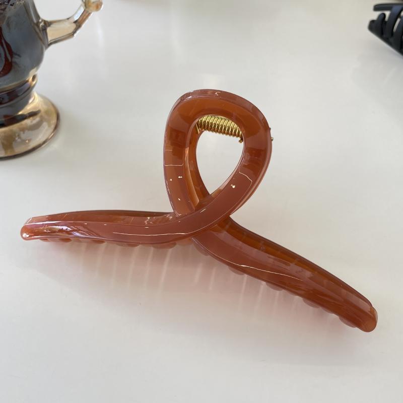 Hanger Hair Clip 15cm Minimalist Claw Clip for Thick Hair Non-Slip Updo Holder Geometric Hair Grip Accessory Jelly Colors Simple Design