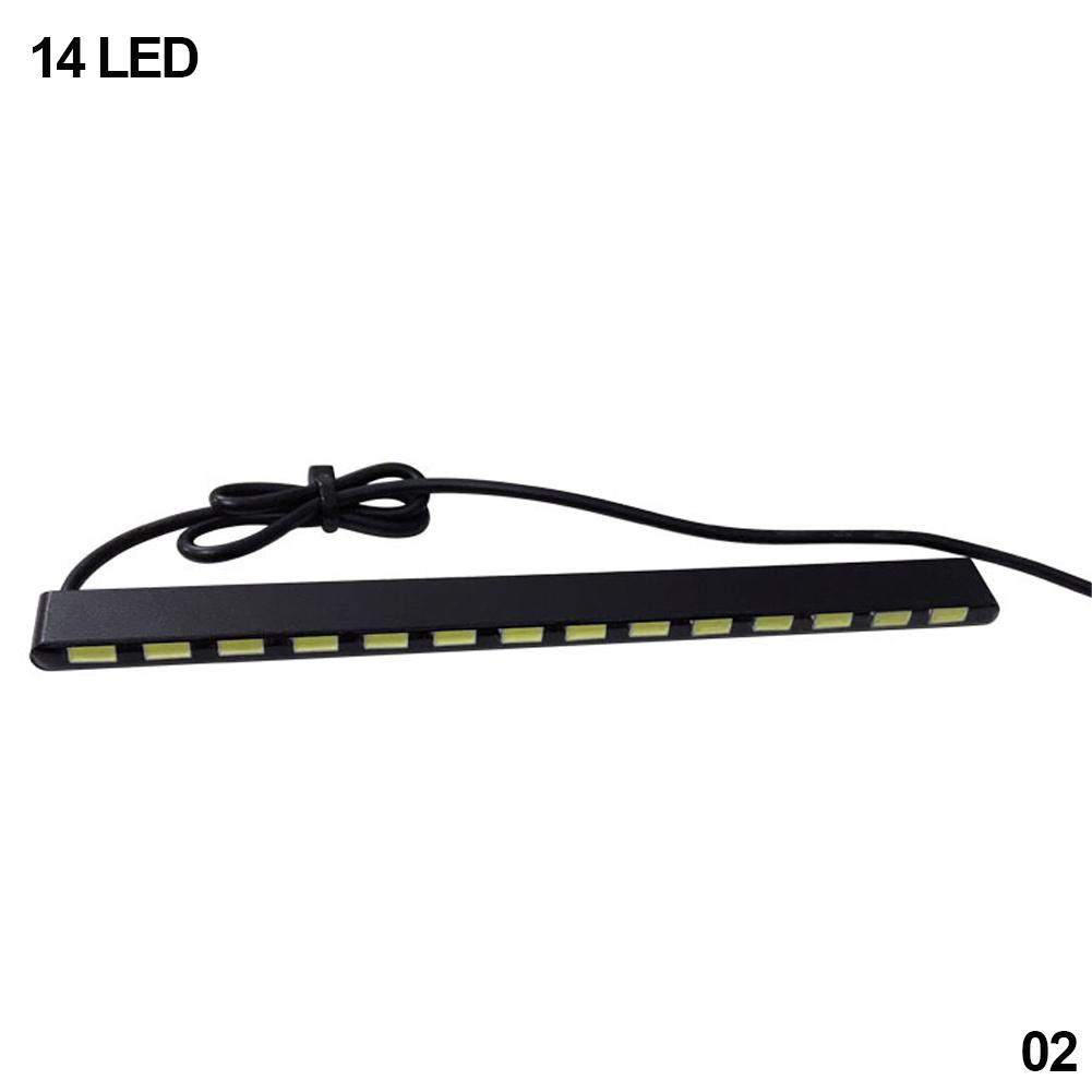 

1Pcs Daytime Running Light 12/14/18LED SMD 7030 Fog Light Source Ultra-thin Super Bright Invisible Waterproof LED DRL Strip 14LEDs