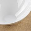 Creative Pure White Ceramic Multi-Purpose Bowl: Hot Pot, Salad, Soup, Pasta, Ramen, Slanted Rim Design.
