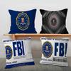 Police FBI Pillow Cover Sofa Cushion Cover Home Room Decoration Children Gift