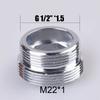 2Pcs M22 Change To 16 18 20 22 24 26 28 30 32mm Male Female Faucet Adapter Kitchen Bathroom Brass Water Tape Joint