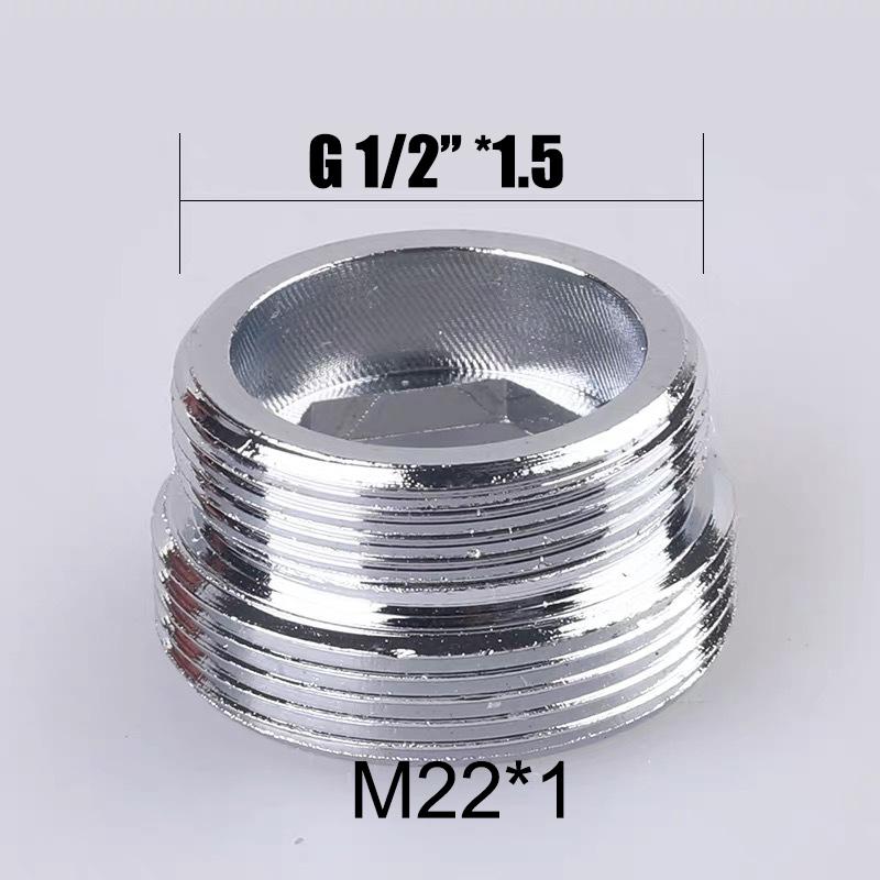2Pcs M22 Change To 16 18 20 22 24 26 28 30 32mm Male Female Faucet Adapter Kitchen Bathroom Brass Water Tape Joint
