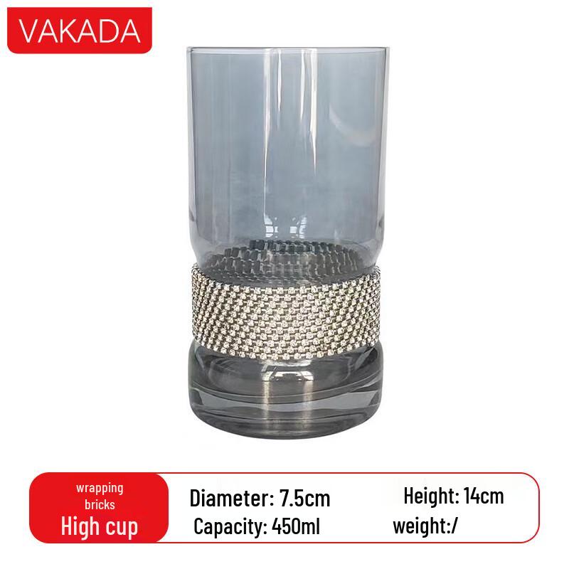 VAKADA High Borosilicate Shaped Glass Drinkware