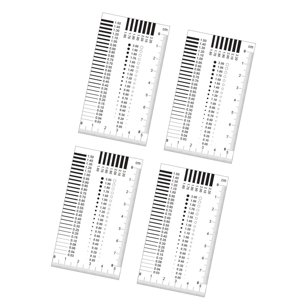 Kunststoffoberflächen Fehlerlehren Karten mit doppelseitiger laminierter Beschichtung zur Materialdefektmessung Rissprüfung