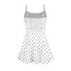 Summer '26 American Retro Polka Dot Rhinestone Strappy Dress for Women