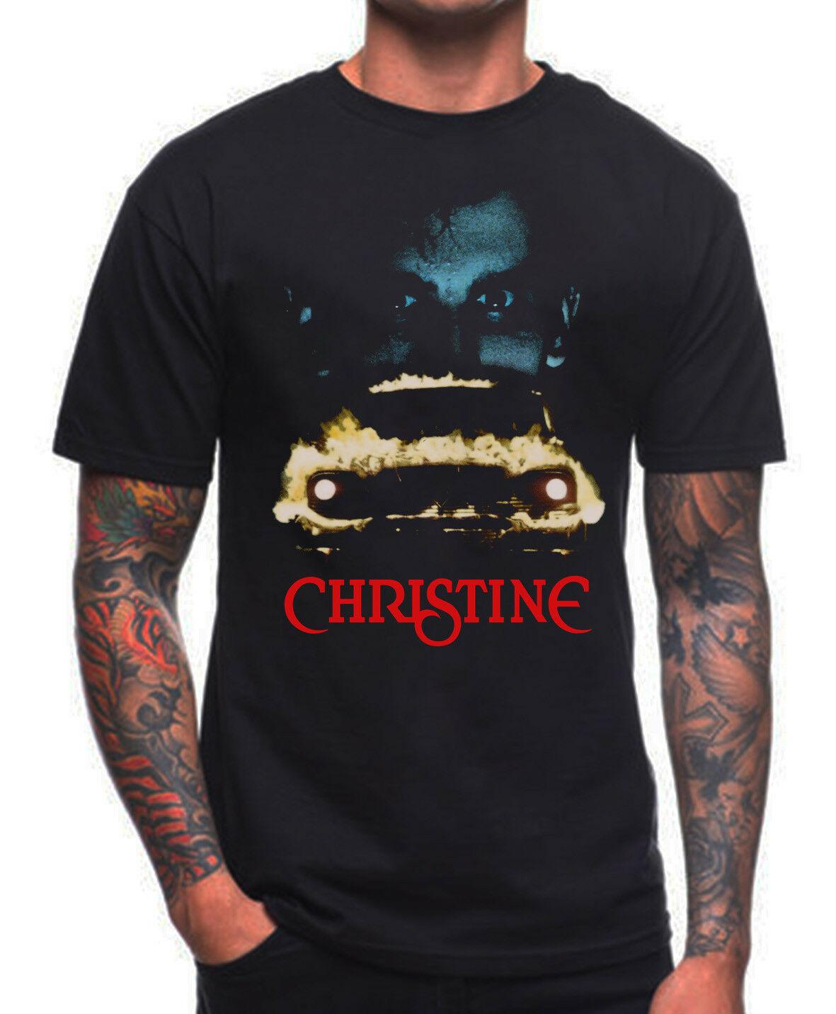 

Unique Christine Shirt 1980s Horror Movie Film Cult TShirt Summer Cotton Short Sleeve ONeck Mens T Shirt New S3XL S