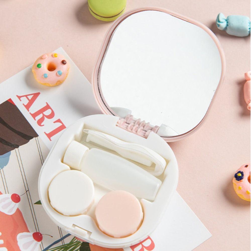 Mini Contact Lens Container Box Macaron Color Eyes Tool Kit Contact Lens Case  Daily Organizer