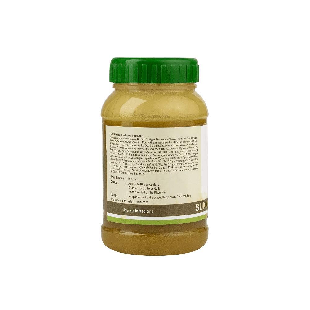 Kerala Ayurveda Sukumara Ghritham Herbal Ghee 150 Ml Pack for Natural Wellness and Daily Use
