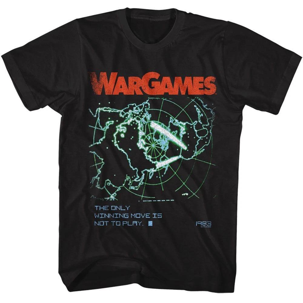 Wargames - Winning Move - American Classics - Solid Black  Short Sleeve T-S 160