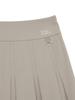 Wide Angle Co Spring Basic Pleated Culottes L_Beige