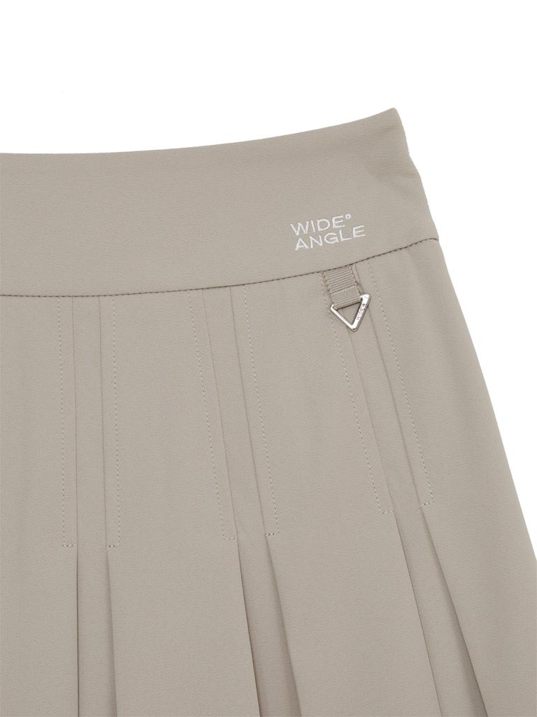 Wide Angle Co Spring Basic Pleated Culottes L_Beige