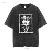 AMEBIX T shirt long or short sleeves vintage Washed Top For Everyday Wear graphic Stretched Casual streetwear Slightly fashion